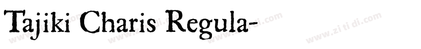 Tajiki Charis Regula字体转换